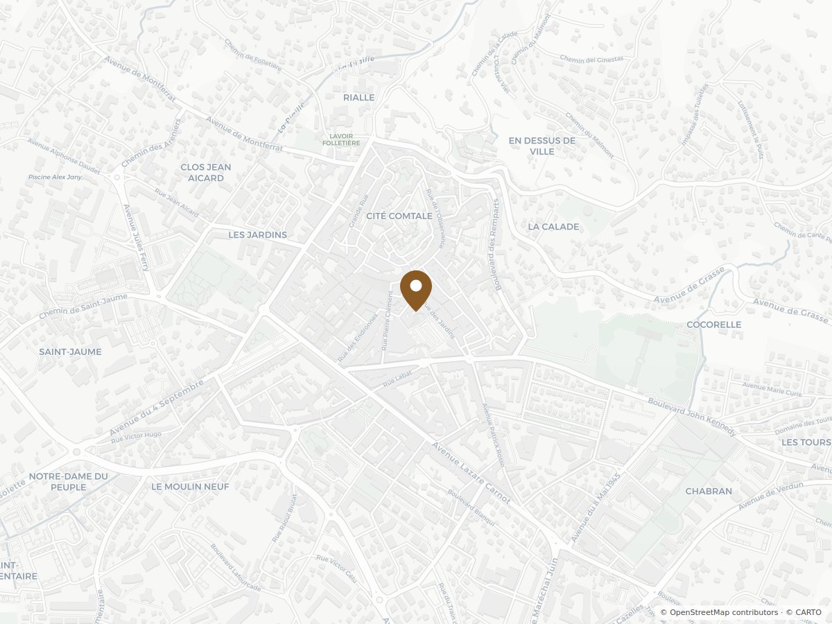 Plan d'accès à la boulangerie