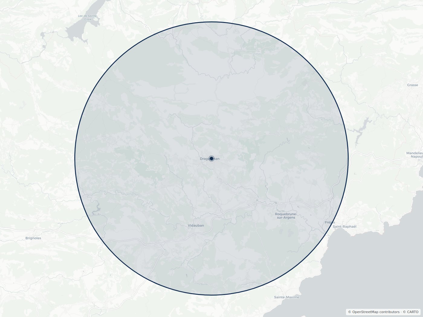 Carte de la zone d'intervention