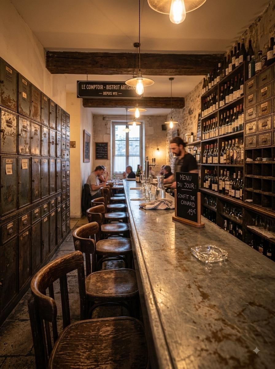 Le comptoir en zinc